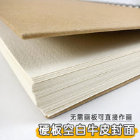 Sketchbook A4/8K/16K, 60 Sheets, Blank Cover, Thick Paper for Art, Watercolor, and Drawing