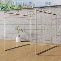 Galvanized Steel Arch Pergola for Outdoor Climbing Plants, Windproof and Rust-Resistant