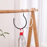 Non-Slip Multi-functional Scarf and Belt Hanger with Round Rings for Home Storage
