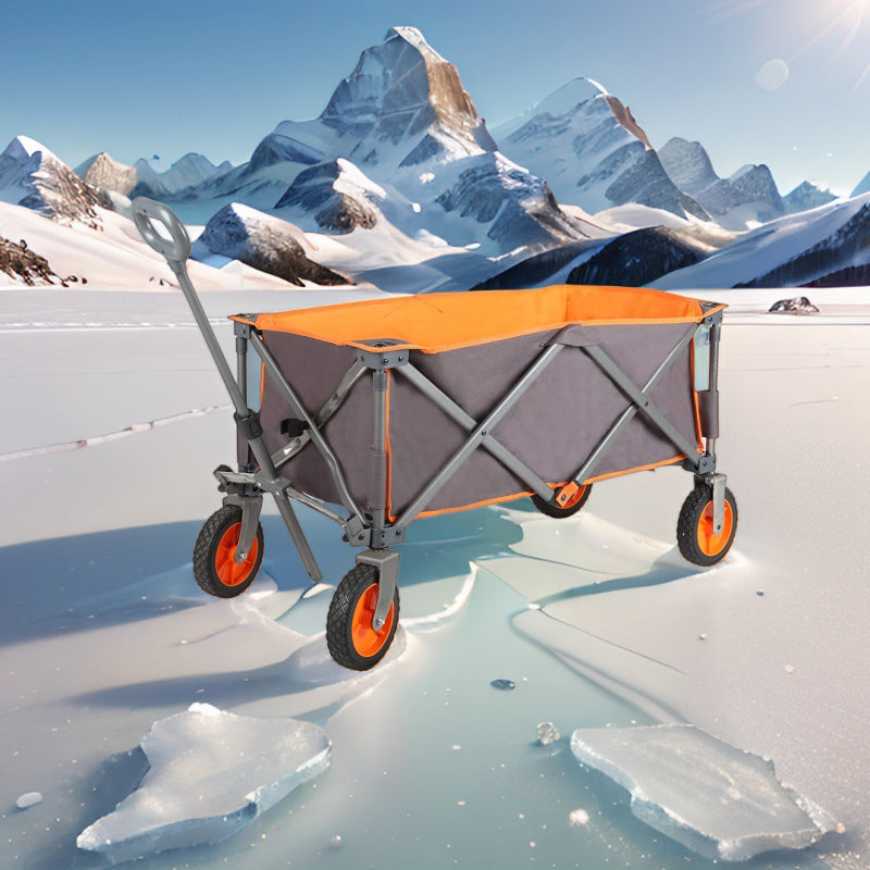 Foldable Outdoor Camping Cart with Wheels for Activities and Luggage