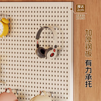 Iron Pegboard Thread Holder for Sewing Machine and Yarn Storage, Wall-Mounted Organizer