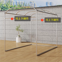 Galvanized Steel Arch Pergola for Outdoor Climbing Plants, Windproof and Rust-Resistant