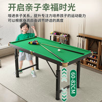 Kids Mini Pool Table Set Foldable Wooden Billiard Game Table for Home Family Parent-Child Interaction Desktop Toy