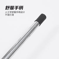 Garden Leaf Rake with Wooden Handle, Steel Wire Rake for Leaves, Grass, and Debris