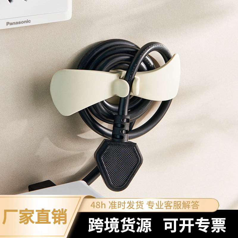 Cable Organizer Clips for Home and Office, Self-Adhesive Wire Management for Power Cords, Data Cables, and Network Wires