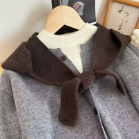 Korean Style Knitted Scarf and Hat Set for Autumn/Winter - Warm Neck Protection