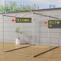 Galvanized Steel Arch Pergola for Outdoor Climbing Plants, Windproof and Rust-Resistant