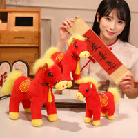 Year of the Horse Mascot Plush Toy - Auspicious Zodiac Horse Doll