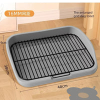 Stainless Steel Dog Potty Training Pad Holder with Splash Guard for Large Dogs