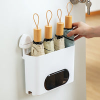 Wall-Mounted Suction Cup Umbrella Holder for Home Entryway