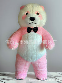 Inflatable Panda Mascot Costume for Adults, Cartoon Animal Cosplay Outfit