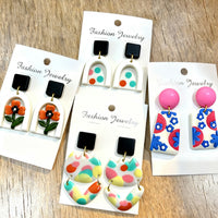 Polymer Clay DIY Earring Geometric Mold Tool Kit for Crafts and Jewelry Making