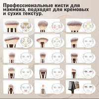 15-Piece Professional Makeup Brush Set for Face and Eyes