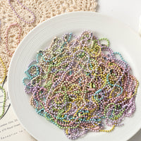 Macaron Color Beaded Chain Guka Pendant DIY Material Kit for Phone Straps & Keychains