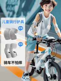 Kids' Cycling Knee and Elbow Pad Set, Anti-Fall Protective Gear for Roller Skating and Sports