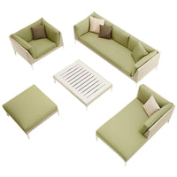 Outdoor Rattan Woven Sofa Set for Patio Garden Villa
