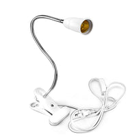 E27 Flexible Gooseneck Clamp Lamp Holder with Switch for Plant Grow Lights