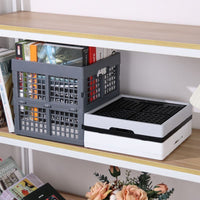 Foldable Square Fruit Storage Basket Sundries Organizer Bin Trunk Camping Snack Storage Box