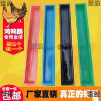 Rectangular Plastic Poultry Feeder Trough for Chickens, Ducks, Geese, and Sheep