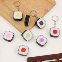 Japanese Style Simulation Food Onigiri Sushi Model Keychain Pendant