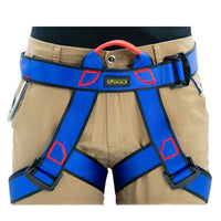 Outdoor Rock Climbing Harness Half-Body Safety Belt for Mountaineering Rappelling Rescue