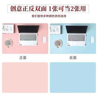Dual-Sided PU Leather Mouse Pad, Large Waterproof Non-Slip Desk Mat for Office and Home