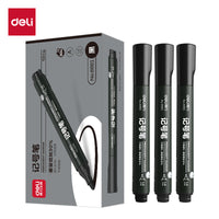 Deli Permanent Marker Pen, Quick-Drying Waterproof Oil-Based Marker for Logistics and Express Delivery, Non-Fading