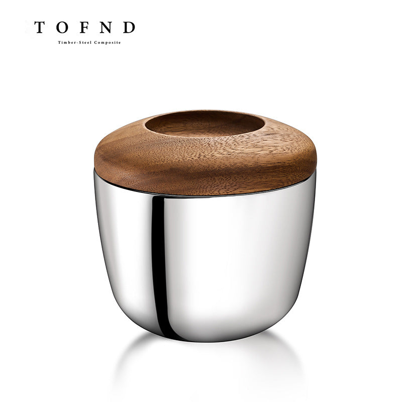 European Style Stainless Steel Ice Bucket with Lid for Home Bar