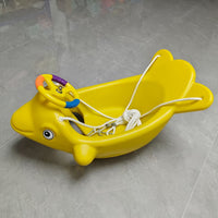Kids' Single Plastic Swing Seat for Indoor/Outdoor Playgrounds