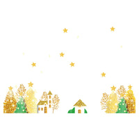 Christmas Window Clings Decals for Glass Windows - Reusable Static Stickers for Holiday Decoration