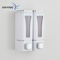 Multi-Head Wall-Mounted Manual Soap Dispenser for Shampoo, Shower Gel, and Hand Sanitizer