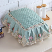 Pastoral Style Rice Cooker Dust Cover with Lace Trim - Universal Rectangular/Round Appliance Protector