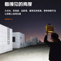 Portable Solar LED Camping Light with Emergency Power Bank Function for Outdoor Night Market and Work Sites