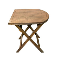 Solid Wood Folding Table and Chair Set for Home, Commercial, Outdoor, Balcony, Living Room, Coffee Table, Tea Table, Vintage Style