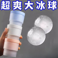 Food Grade Silicone Large Ice Ball Mold for Whiskey and Cocktails, Reusable Round Ice Sphere Maker