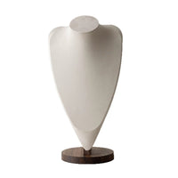 Walnut Wood Jewelry Display Stand for Necklaces, Rings, Bracelets, and Earrings