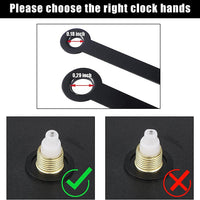 DIY Clock Hands Replacement Kit - Aluminum Metal Pointers for Clock Movement Repair, 14 Styles Available
