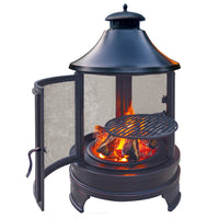 Outdoor Large BBQ Grill Camping Wood Charcoal Heater for Villa Home Use