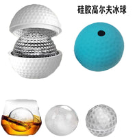 Silicone Golf Ball Ice Cube Mold for Whiskey Cocktails, Round Single Cavity Sphere Maker for Cake Jelly Chocolate Soap
