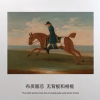 European Vintage Equestrian Art Print Canvas for Office Home Wall Decor