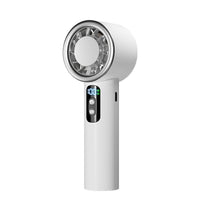 Portable Handheld Cooling Fan with Ice Compress Function, Digital Display, and Long Battery Life