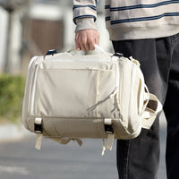 Expandable Travel Sports Backpack with Shoe Compartment for Men and Women