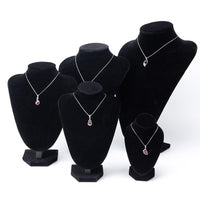 Jewelry Display Mannequin Bust Necklace Holder Stand for Storefront Showcase