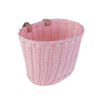 Kids' Woven Plastic Bicycle Basket for Front or Rear Mounting