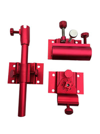 Aluminum-Magnesium Alloy Fishing Chair Accessories Set (Rod Holder, Keepnet Holder, Bait Tray)