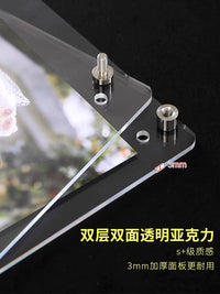 Acrylic Double-Sided Photo Frame for Postcards and Pictures