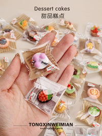 Miniature Dessert Bread Food Play Set for Kids