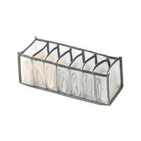 Mesh Compartment Underwear Organizer for Drawers, Foldable Storage Box for Bras, Socks, T-Shirts, Jeans