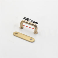 Solid Brass Square Arch Bridge Connector for Bags and Backpacks