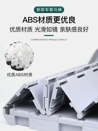 Portable Folding Toilet with Privacy Tent for Camping, Travel, and Outdoor Activities
